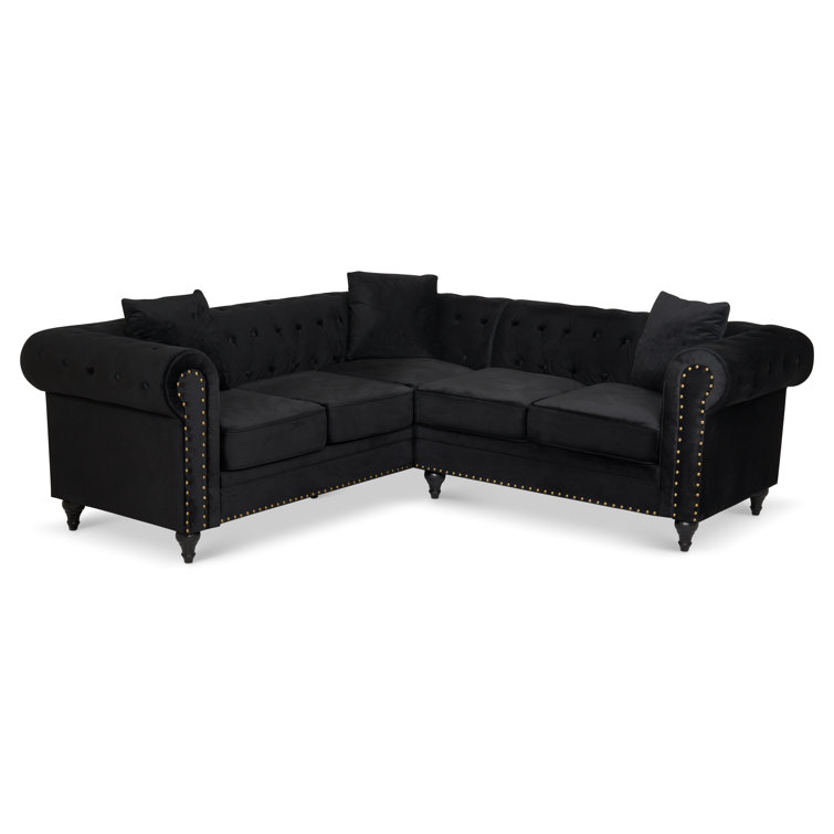 Mercer41 Rische 2 Piece Upholstered Corner Sofa Wayfair.co.uk